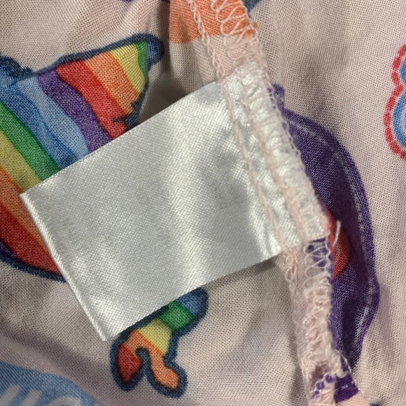 Trinity Collective Shirt Mens Small Pink Button Up Camp Pride Love Peace Rainbow - Picture 8 of 14